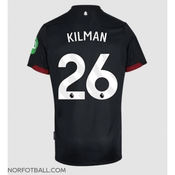 Billige Fotballdrakt West Ham United Max Kilman #26 Replika Bortedrakt 2024-25 Kortermet